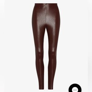 COMMANDO leather legging, color; oxblood, size M.